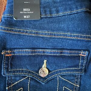 NWT True Religion Becca Bootcut Jeans 27